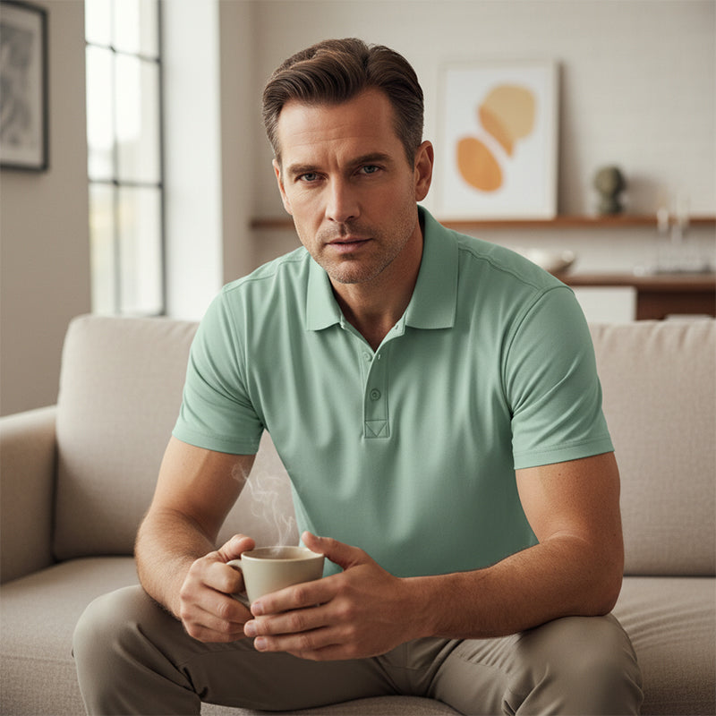 📢📢BIG SALE!!⏰50% OFF!!Men's Quick-Dry Short Sleeve Lapel T-Shirt