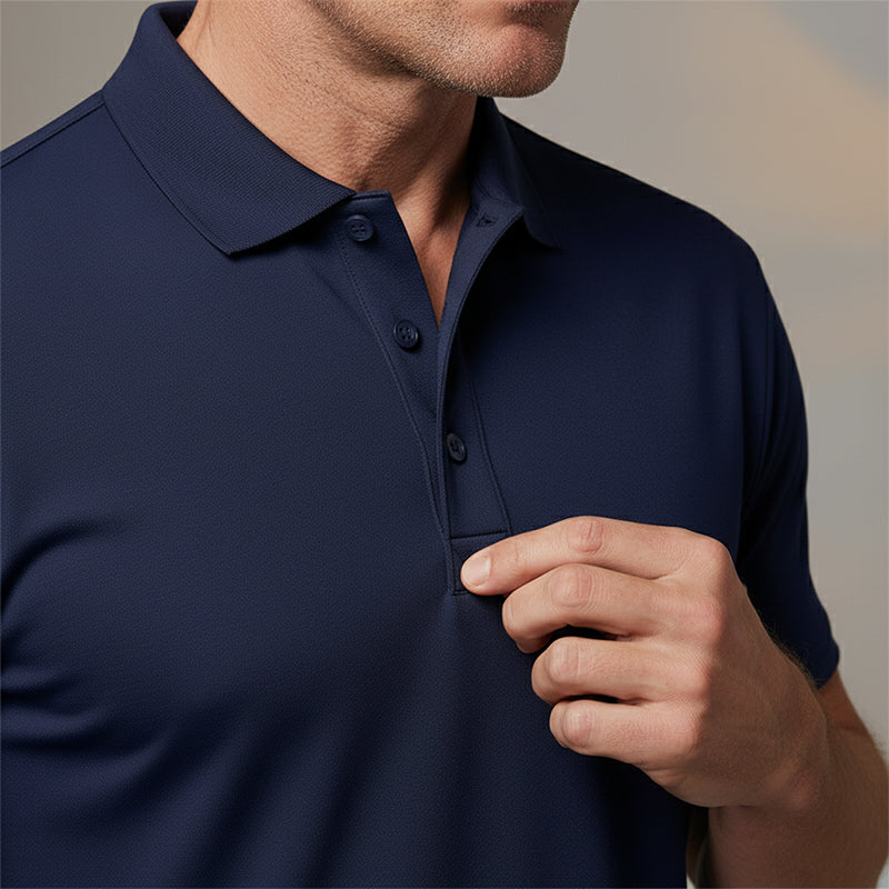 📢📢BIG SALE!!⏰50% OFF!!Men's Quick-Dry Short Sleeve Lapel T-Shirt
