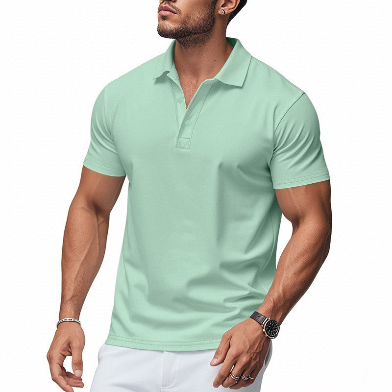 📢📢BIG SALE!!⏰50% OFF!!Men's Quick-Dry Short Sleeve Lapel T-Shirt