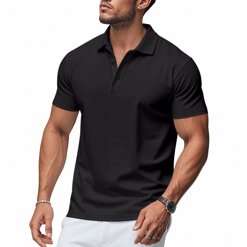 📢📢BIG SALE!!⏰50% OFF!!Men's Quick-Dry Short Sleeve Lapel T-Shirt