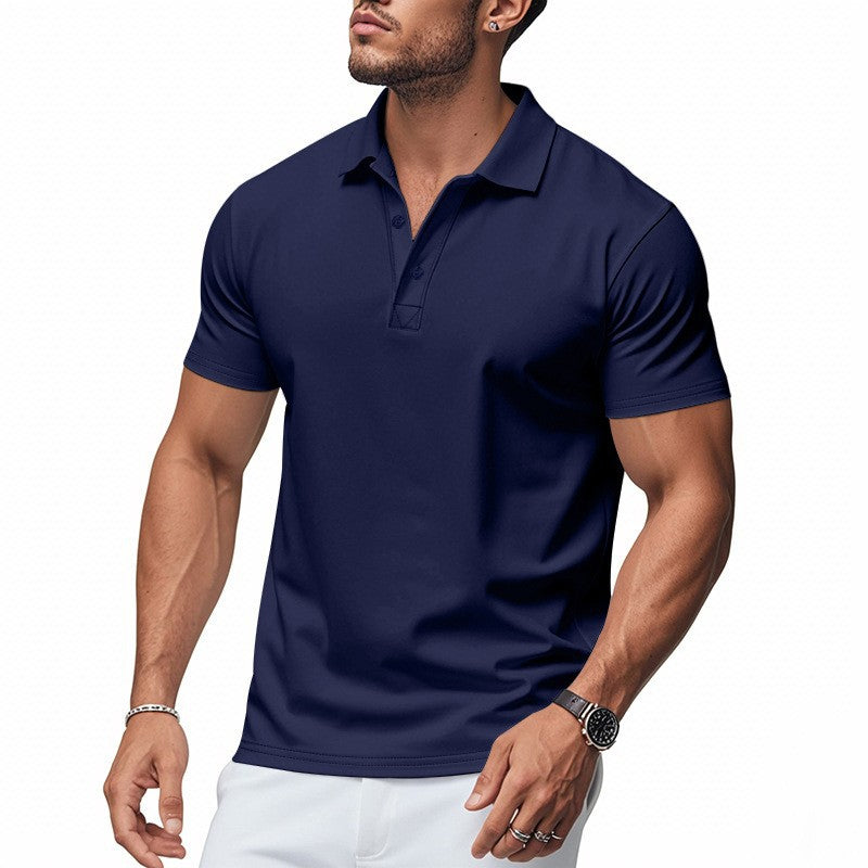 📢📢BIG SALE!!⏰50% OFF!!Men's Quick-Dry Short Sleeve Lapel T-Shirt