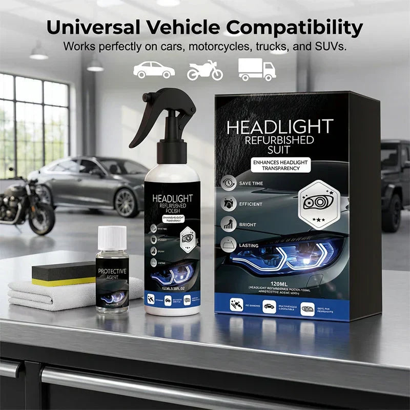 🚗 🔥 BUY 1 GET 1 FREE🔥Professional Car Headlight Restoration Kit