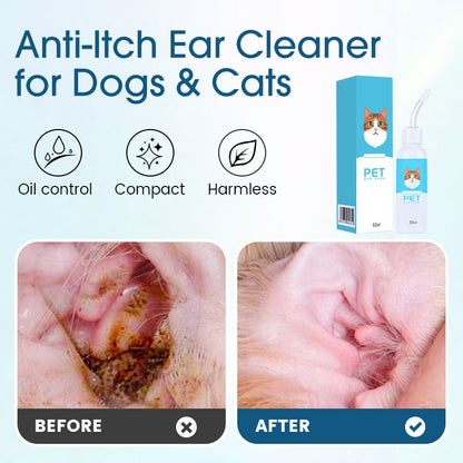 🔥Buy 1 get 1 free🐶🐱 Ear cleaner to relieve ear itching Soothes itchy ears