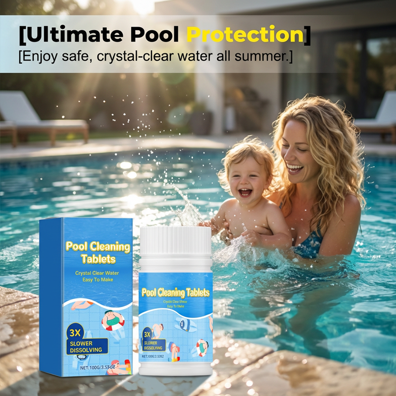 🏊‍♂️Buy one get one free-Pool Cleaning Tablets for Crystal Clear Water