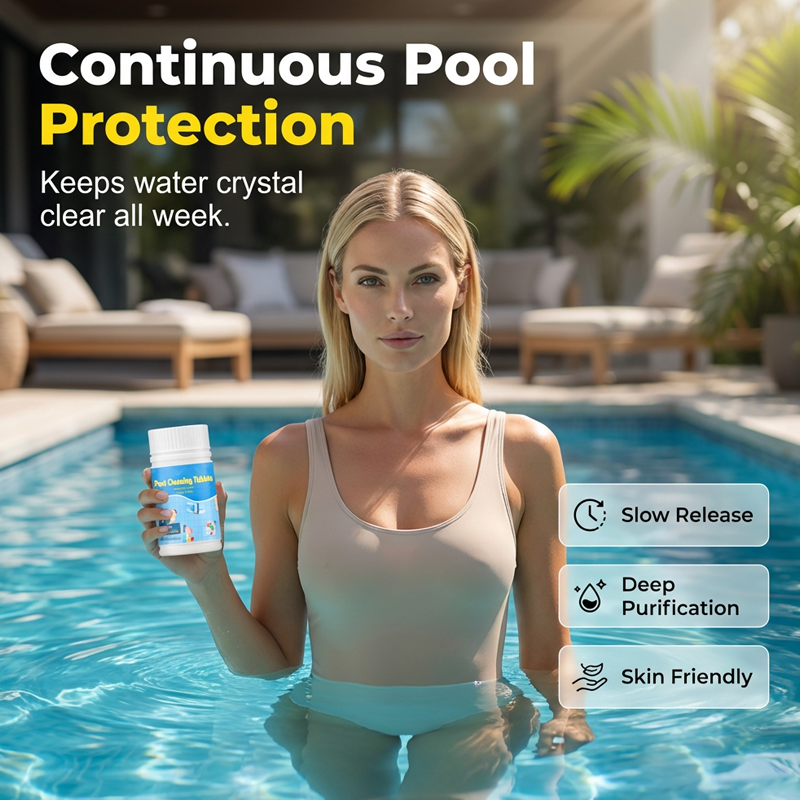 🏊‍♂️Buy one get one free-Pool Cleaning Tablets for Crystal Clear Water