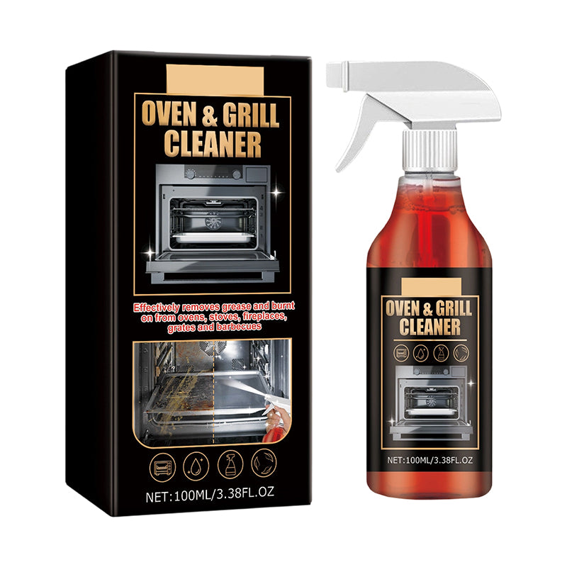 Fast-acting, highly effective grill degreasing spray