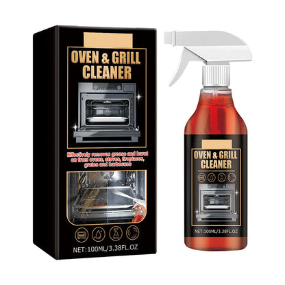 Fast-acting, highly effective grill degreasing spray