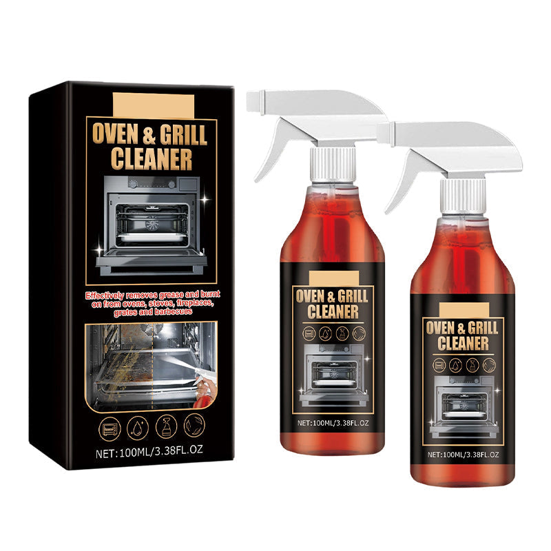 Fast-acting, highly effective grill degreasing spray