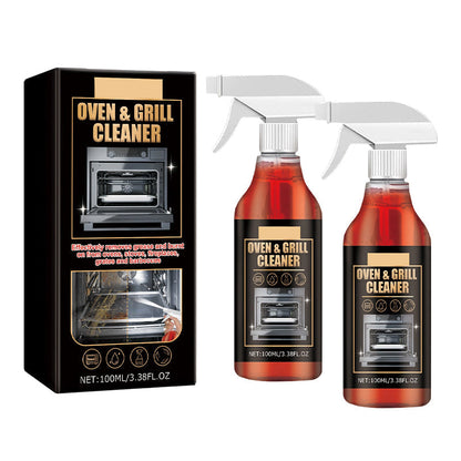 Fast-acting, highly effective grill degreasing spray
