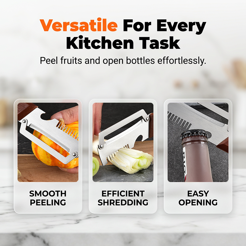 ⏰🔥Recently popular item, monthly sales exceeding 100,000, limited-time 50% off🔥3-in-1 Scallion Shredder & Peeler – Fast, Efficient & Must-Have Kitchen Tool ✨🍴