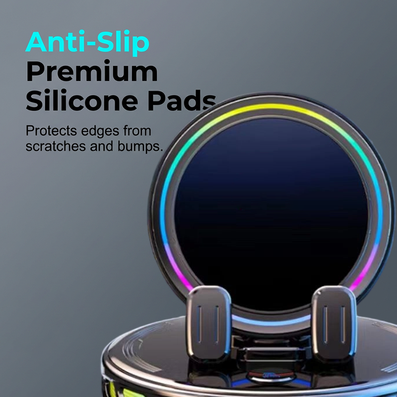 🎁2026 New Arrivals 50% OFF💥RGB Electric Car Phone Mount with Wireless Charging – Auto-Clamping & 15W Fast Charge ⚡