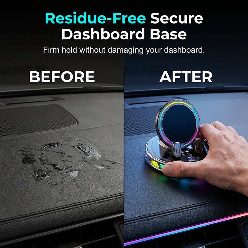 🎁2026 New Arrivals 50% OFF💥RGB Electric Car Phone Mount with Wireless Charging – Auto-Clamping & 15W Fast Charge ⚡