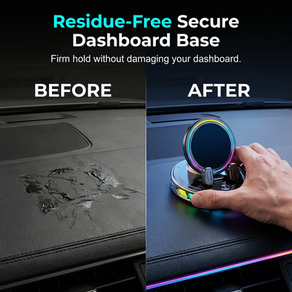 🎁2026 New Arrivals 50% OFF💥RGB Electric Car Phone Mount with Wireless Charging – Auto-Clamping & 15W Fast Charge ⚡