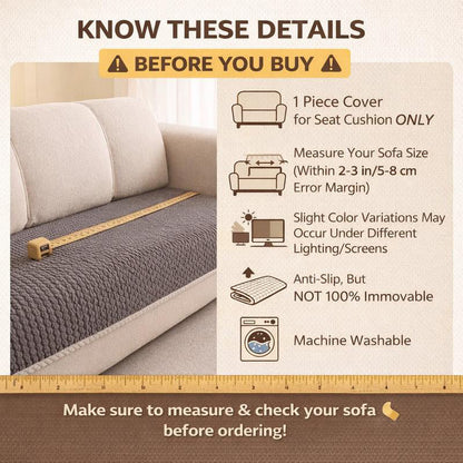 🛋️ Thickened Non-Slip Sofa Cover – Ultra-Soft, Washable & Pet-Friendly, 3 Colours ✨🐾