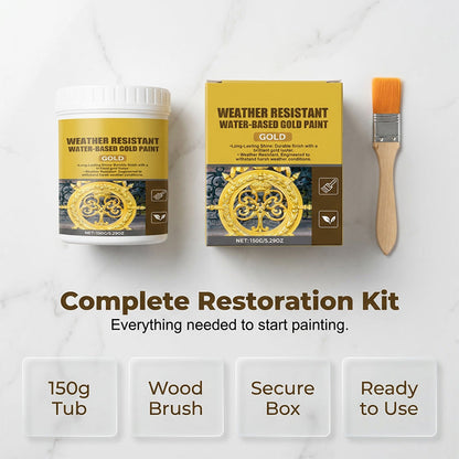 🔥Upcycle old furniture with an elegant gold finish—perfect for bathrooms, gardens, home renovations, and DIY projects.