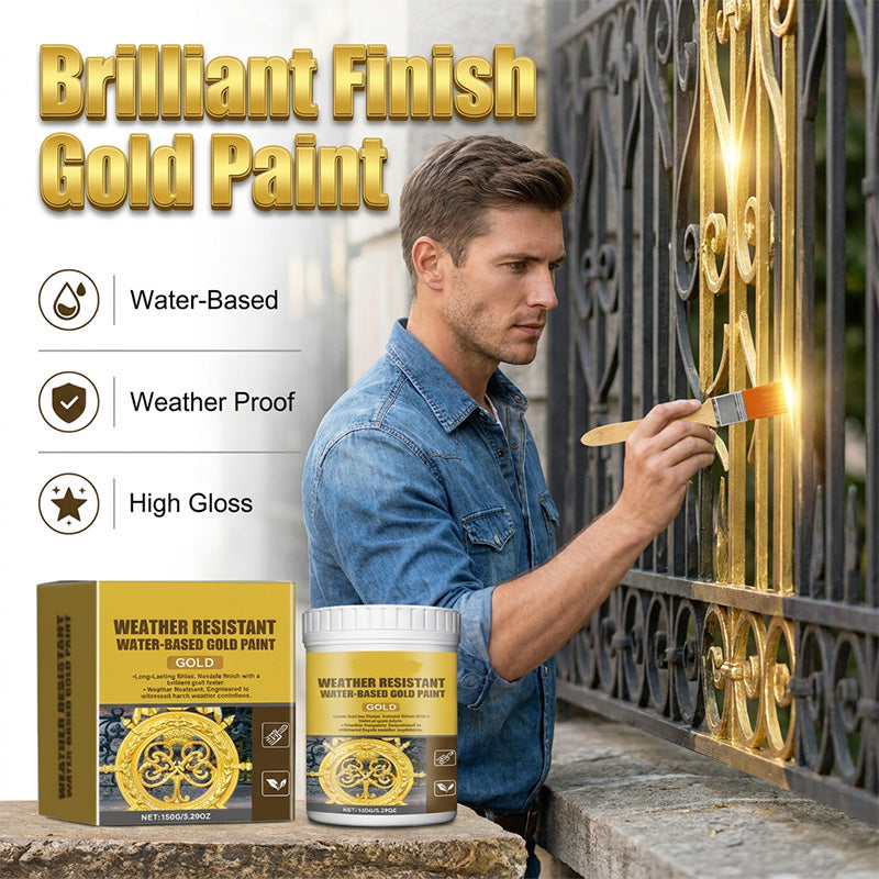 🔥Upcycle old furniture with an elegant gold finish—perfect for bathrooms, gardens, home renovations, and DIY projects.