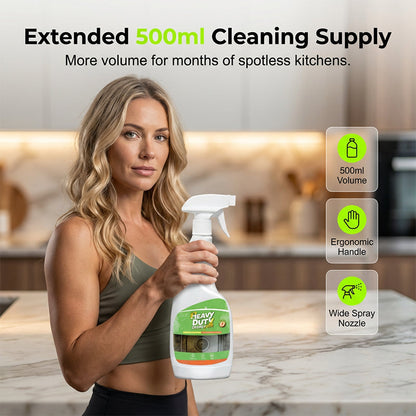 🔥BUY 1 GET 1 FREE🏆Heavy Duty Kitchen Degreaser Spray Powerful Grease Cleaner For Stovetops Ovens Range Hoods Counters And More