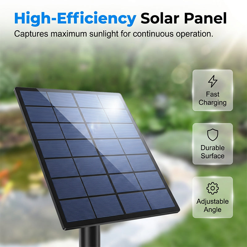 ⏳Recently popular items, 50% off for a limited time! ⏰Solar-powered pond aerator with air pump, easy to install, promotes fish health and keeps water clear🐟
