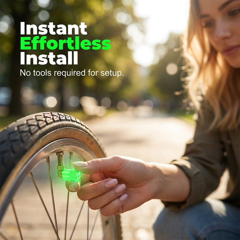 🌟🔩 Luminous Tire Valve Caps – Glow Green/Blue at Night | Universal Size | Dustproof & Rustproof 🛡️