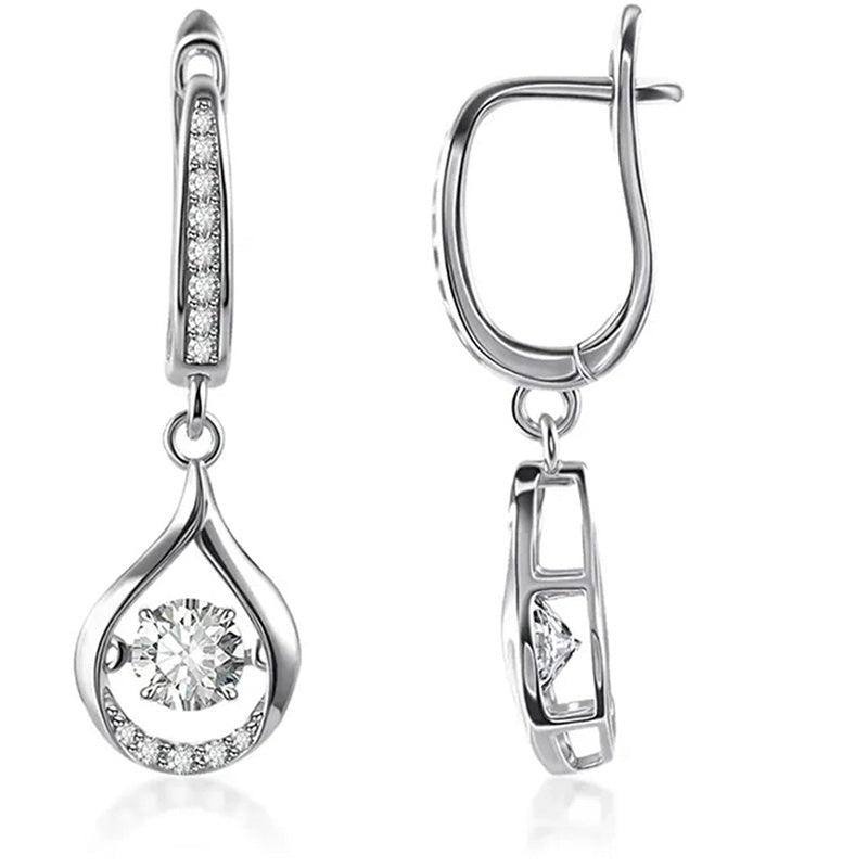 💎 50% OFF NOW! 🌸 Women's Sparkling Teardrop Hanging Earrings – Elegant & lightweight – Perfect for weddings, parties or daily glam – simple yet striking ✨