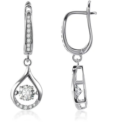 💎 50% OFF NOW! 🌸 Women's Sparkling Teardrop Hanging Earrings – Elegant & lightweight – Perfect for weddings, parties or daily glam – simple yet striking ✨