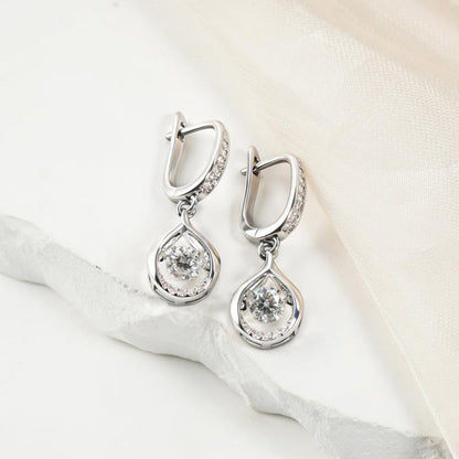💎 50% OFF NOW! 🌸 Women's Sparkling Teardrop Hanging Earrings – Elegant & lightweight – Perfect for weddings, parties or daily glam – simple yet striking ✨