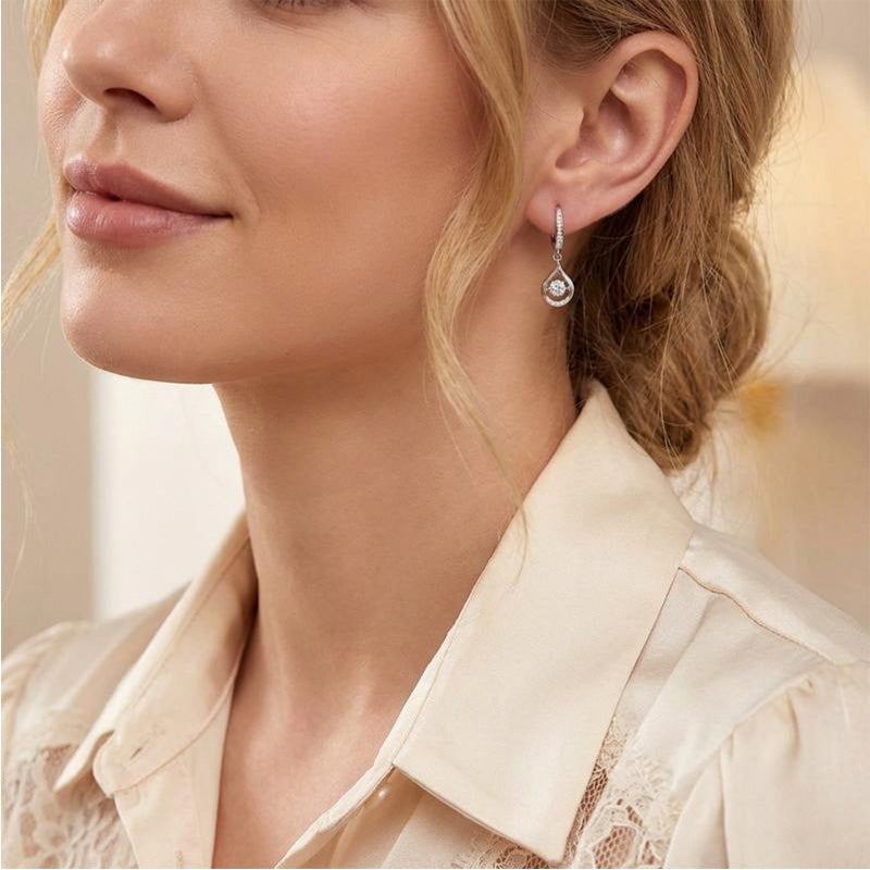 💎 50% OFF NOW! 🌸 Women's Sparkling Teardrop Hanging Earrings – Elegant & lightweight – Perfect for weddings, parties or daily glam – simple yet striking ✨