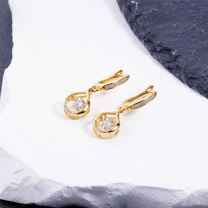 💎 50% OFF NOW! 🌸 Women's Sparkling Teardrop Hanging Earrings – Elegant & lightweight – Perfect for weddings, parties or daily glam – simple yet striking ✨
