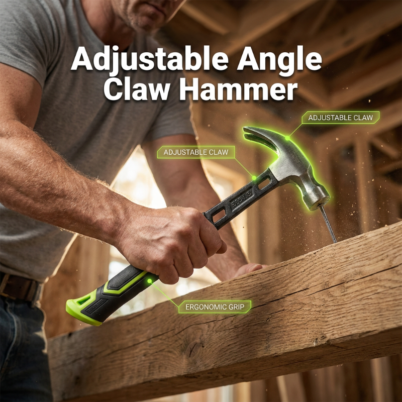🔨🏗️ Durable, multi-purpose claw hammer – professional-grade and heat-treated – non-slip handle; ideal for framing, demolition, or DIY projects – durable and well-balanced 🛠️