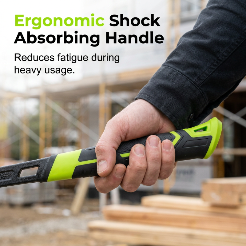 🔨🏗️ Durable, multi-purpose claw hammer – professional-grade and heat-treated – non-slip handle; ideal for framing, demolition, or DIY projects – durable and well-balanced 🛠️