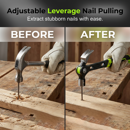 🔨🏗️ Durable, multi-purpose claw hammer – professional-grade and heat-treated – non-slip handle; ideal for framing, demolition, or DIY projects – durable and well-balanced 🛠️