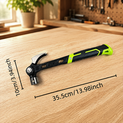 🔨🏗️ Durable, multi-purpose claw hammer – professional-grade and heat-treated – non-slip handle; ideal for framing, demolition, or DIY projects – durable and well-balanced 🛠️