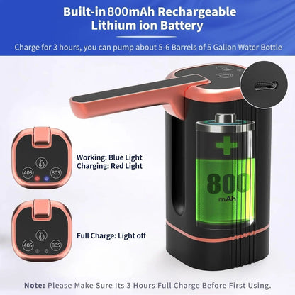 🚰 Foldable Electric Water Pump Dispenser –  Portable and universal