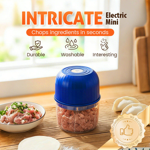 👶🥕🍎 LIMITED-TIME 60% OFF! Versatile Electric Mini Chopper – Grind, Mince, Puree – Stainless Steel Blades, Easy Clean – Great for Baby Food, Salsa, Dips, and Dressings 🧑‍🍳✨
