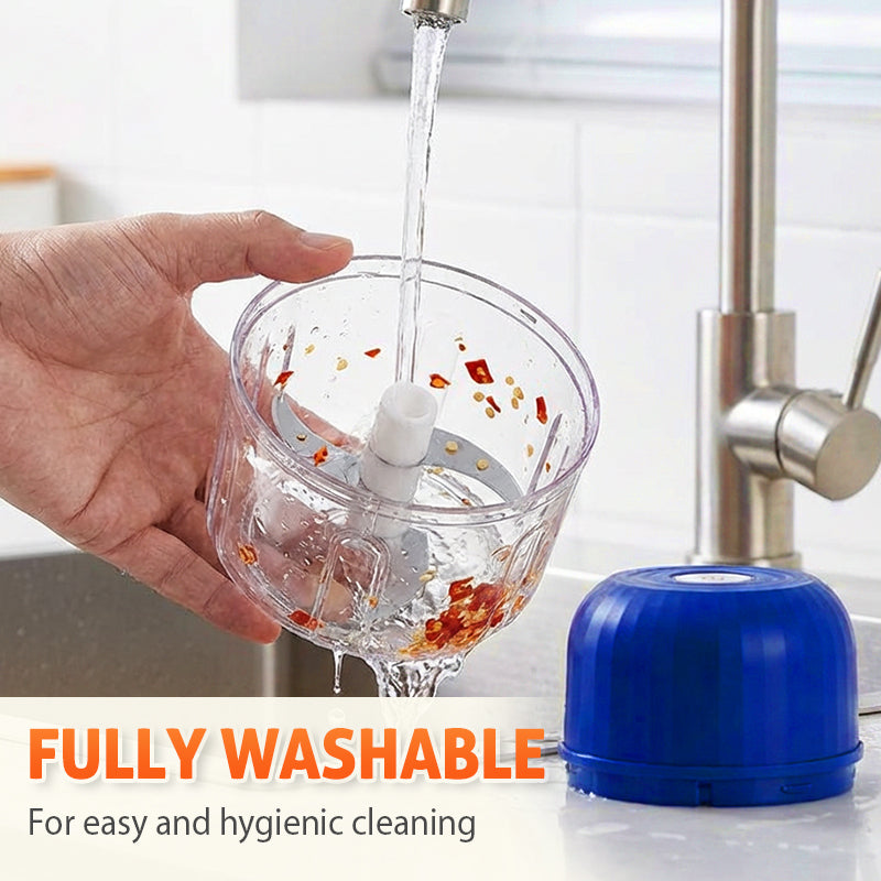 👶🥕🍎 LIMITED-TIME 60% OFF! Versatile Electric Mini Chopper – Grind, Mince, Puree – Stainless Steel Blades, Easy Clean – Great for Baby Food, Salsa, Dips, and Dressings 🧑‍🍳✨