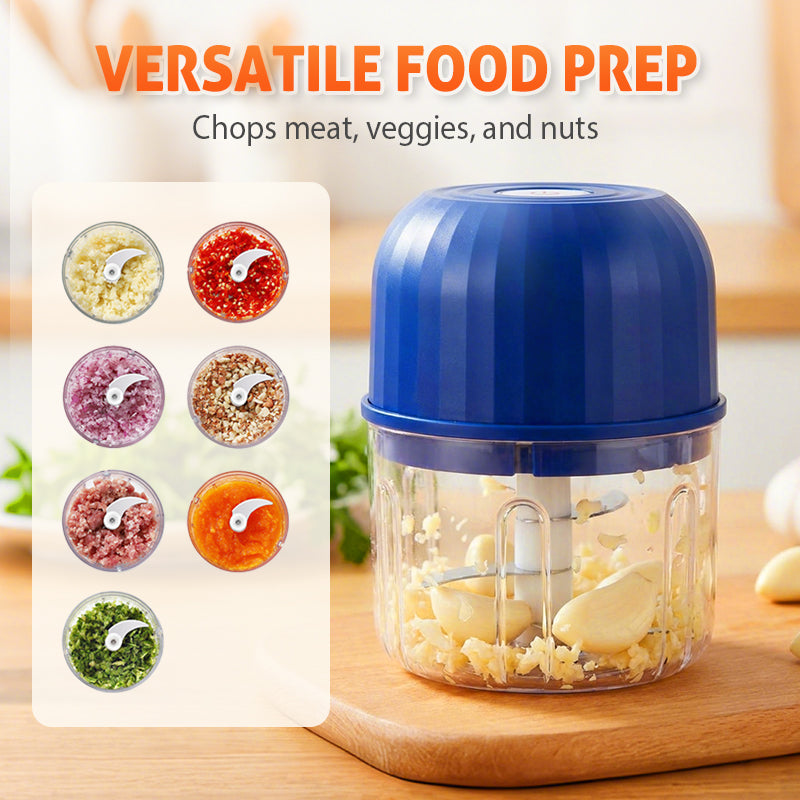 👶🥕🍎 LIMITED-TIME 60% OFF! Versatile Electric Mini Chopper – Grind, Mince, Puree – Stainless Steel Blades, Easy Clean – Great for Baby Food, Salsa, Dips, and Dressings 🧑‍🍳✨