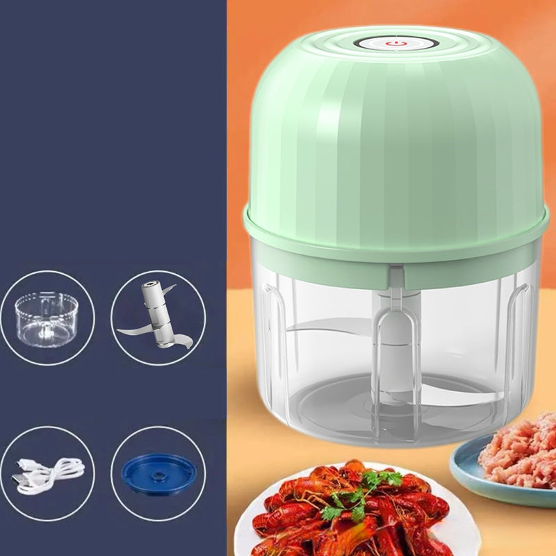 👶🥕🍎 LIMITED-TIME 60% OFF! Versatile Electric Mini Chopper – Grind, Mince, Puree – Stainless Steel Blades, Easy Clean – Great for Baby Food, Salsa, Dips, and Dressings 🧑‍🍳✨