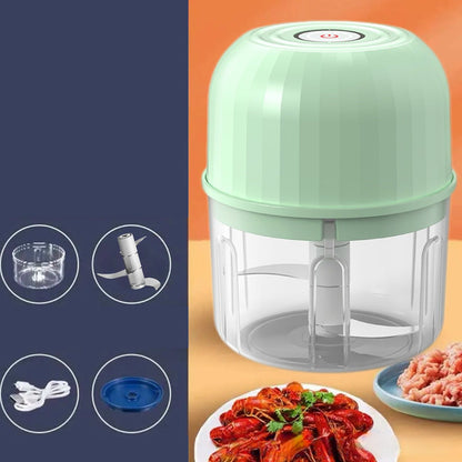 👶🥕🍎 LIMITED-TIME 60% OFF! Versatile Electric Mini Chopper – Grind, Mince, Puree – Stainless Steel Blades, Easy Clean – Great for Baby Food, Salsa, Dips, and Dressings 🧑‍🍳✨