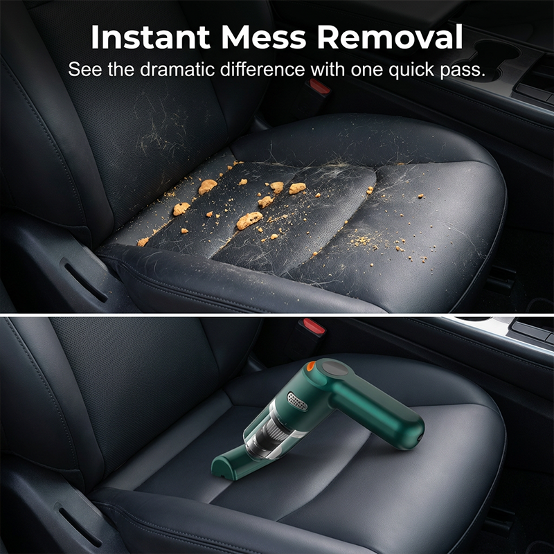 ⏰Cordless car vacuum – 10000Pa suction, lightweight, long battery life!🚗💨