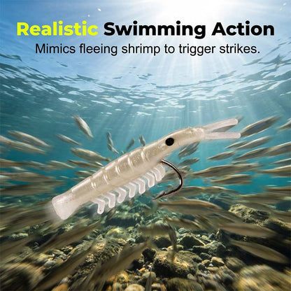 Bestselling item 50% off - 50 realistic shrimp lure kit (with hook)