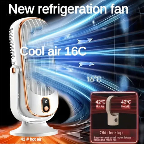 Top Seller🔥 Portable Desktop Air Conditioner Fan with 5 Wind Speed