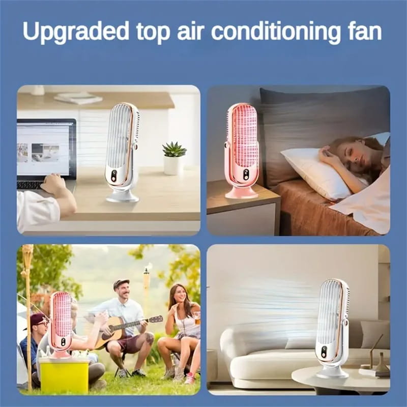 Top Seller🔥 Portable Desktop Air Conditioner Fan with 5 Wind Speed