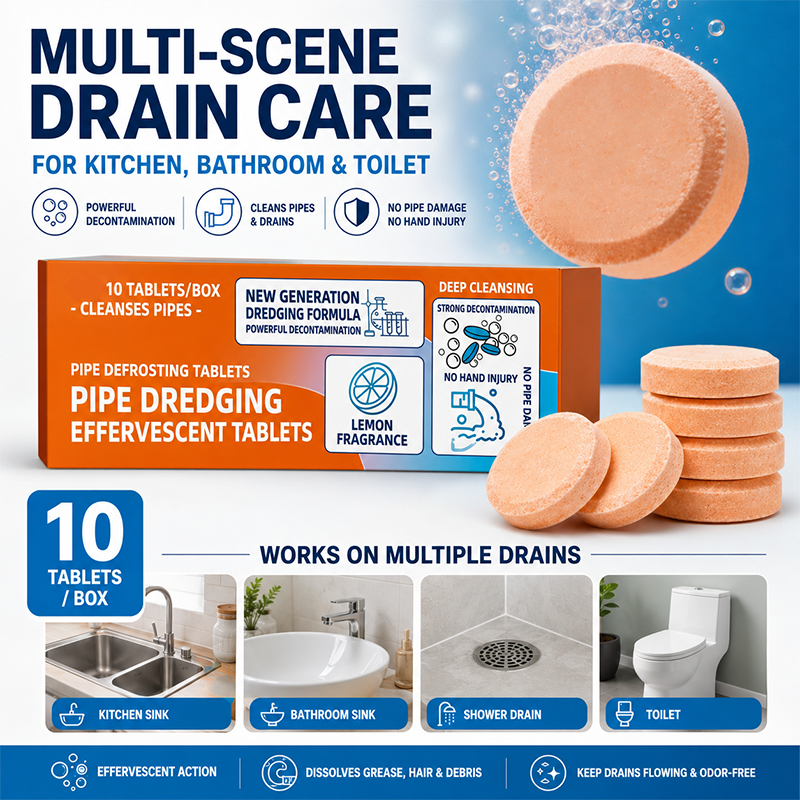 🔥Limited-time 50% off🚿 Fast-acting drain cleaner effervescent tablets—instantly remove stubborn blockages and odors.