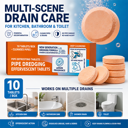 🔥Limited-time 50% off🚿 Fast-acting drain cleaner effervescent tablets—instantly remove stubborn blockages and odors.
