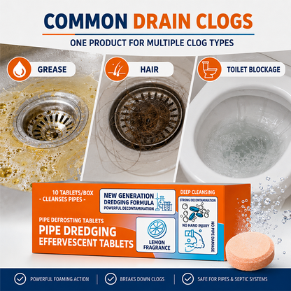 🔥Limited-time 50% off🚿 Fast-acting drain cleaner effervescent tablets—instantly remove stubborn blockages and odors.