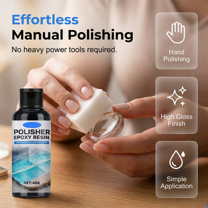 ✨ Professional Epoxy Resin Polish – High Gloss and Crystal Clear Finish