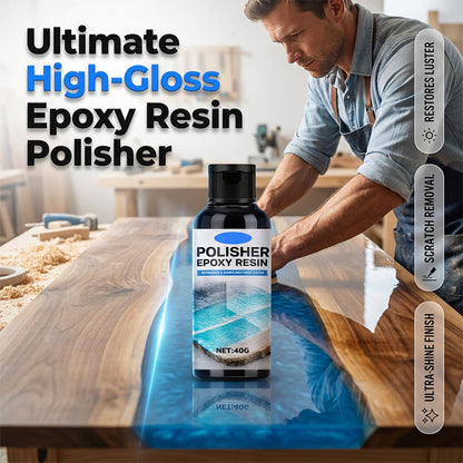✨ Professional Epoxy Resin Polish – High Gloss and Crystal Clear Finish