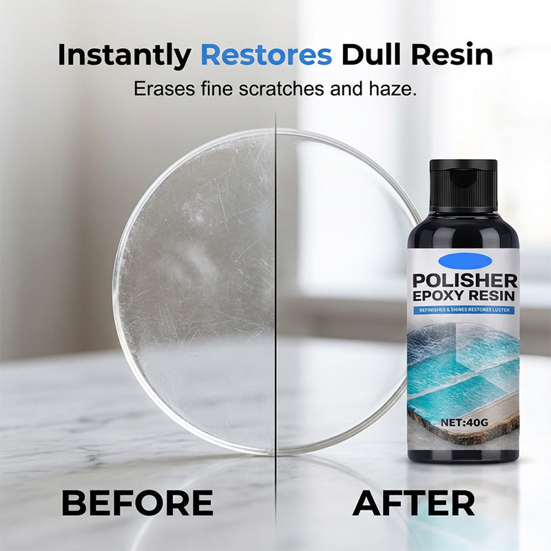 ✨ Professional Epoxy Resin Polish – High Gloss and Crystal Clear Finish