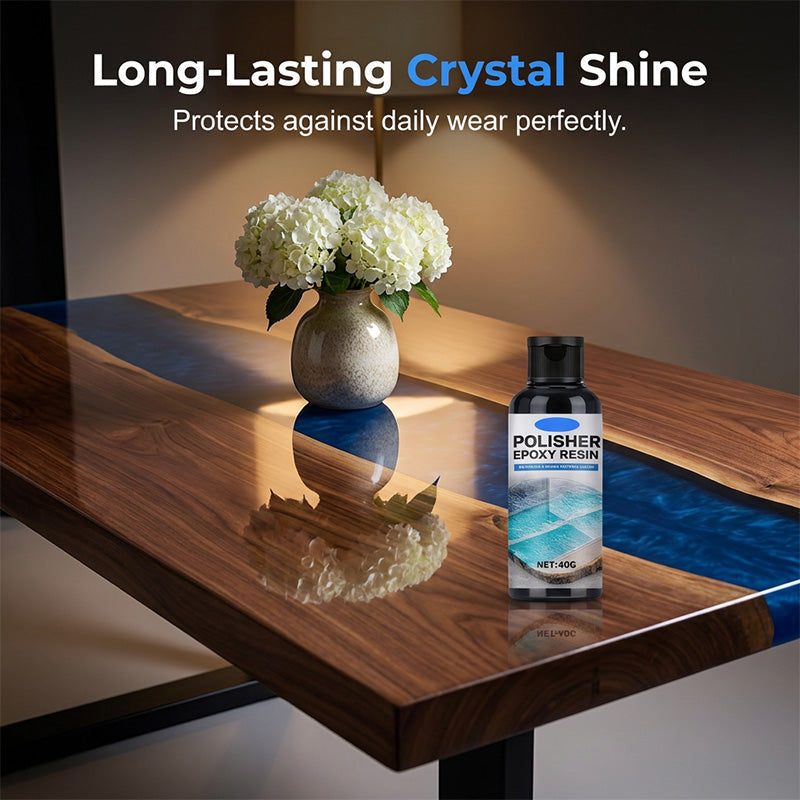 ✨ Professional Epoxy Resin Polish – High Gloss and Crystal Clear Finish