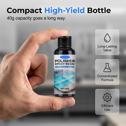 ✨ Professional Epoxy Resin Polish – High Gloss and Crystal Clear Finish